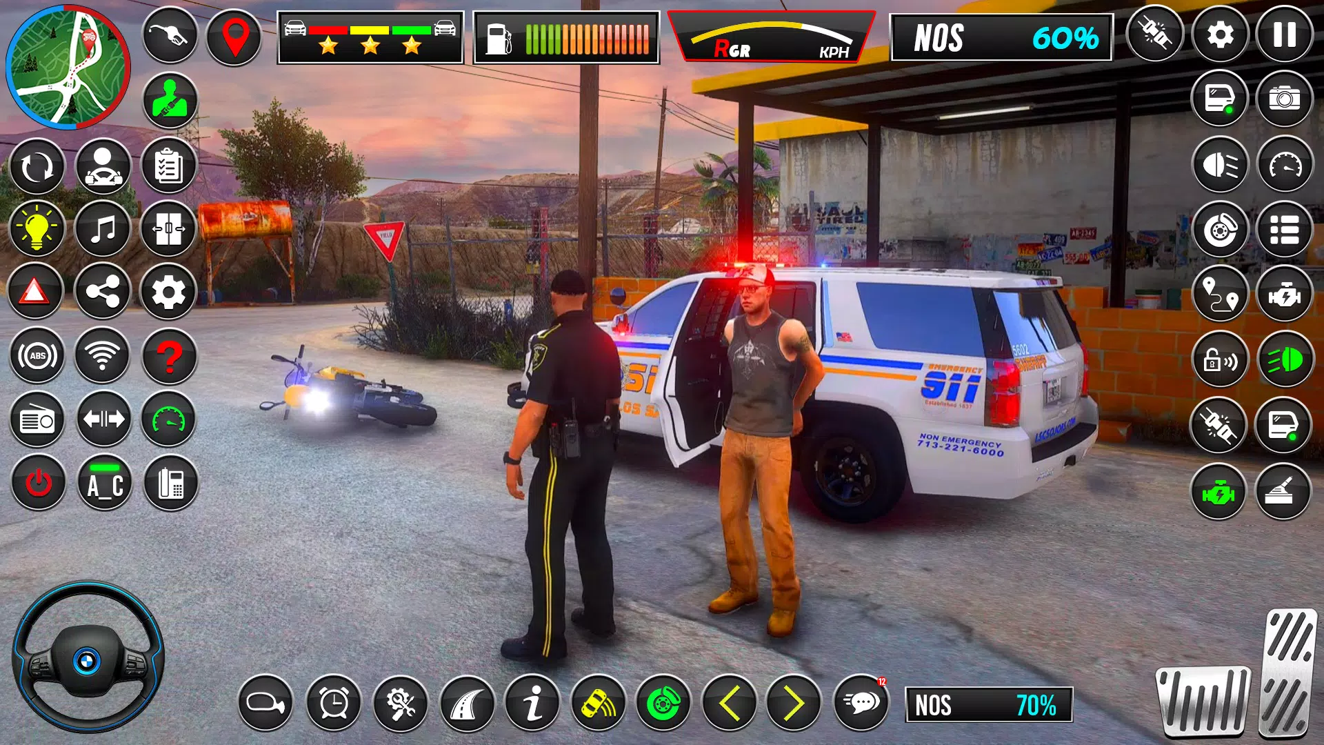 US Police Car Chase Car Game 螢幕截圖 0