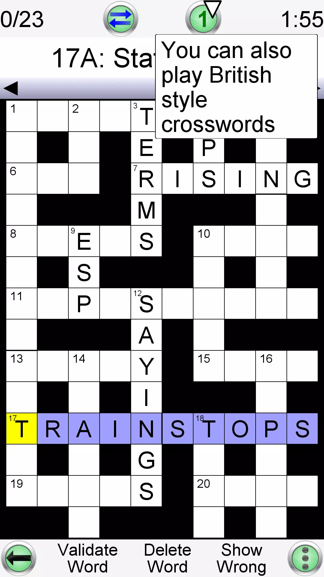 Arrow Crossword ဖန်သားပြင်ဓာတ်ပုံ 1