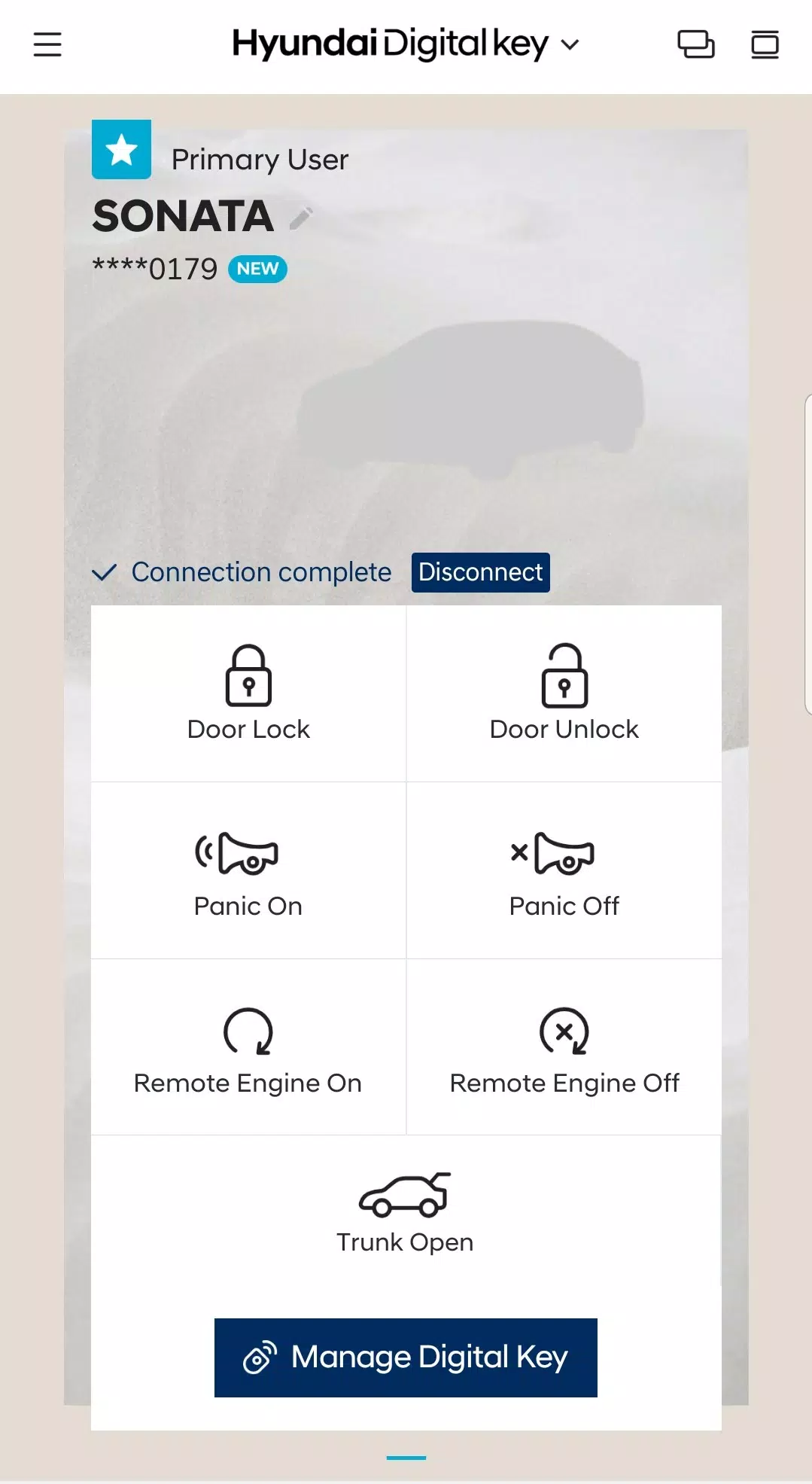 Schermata Hyundai Digital Key 3