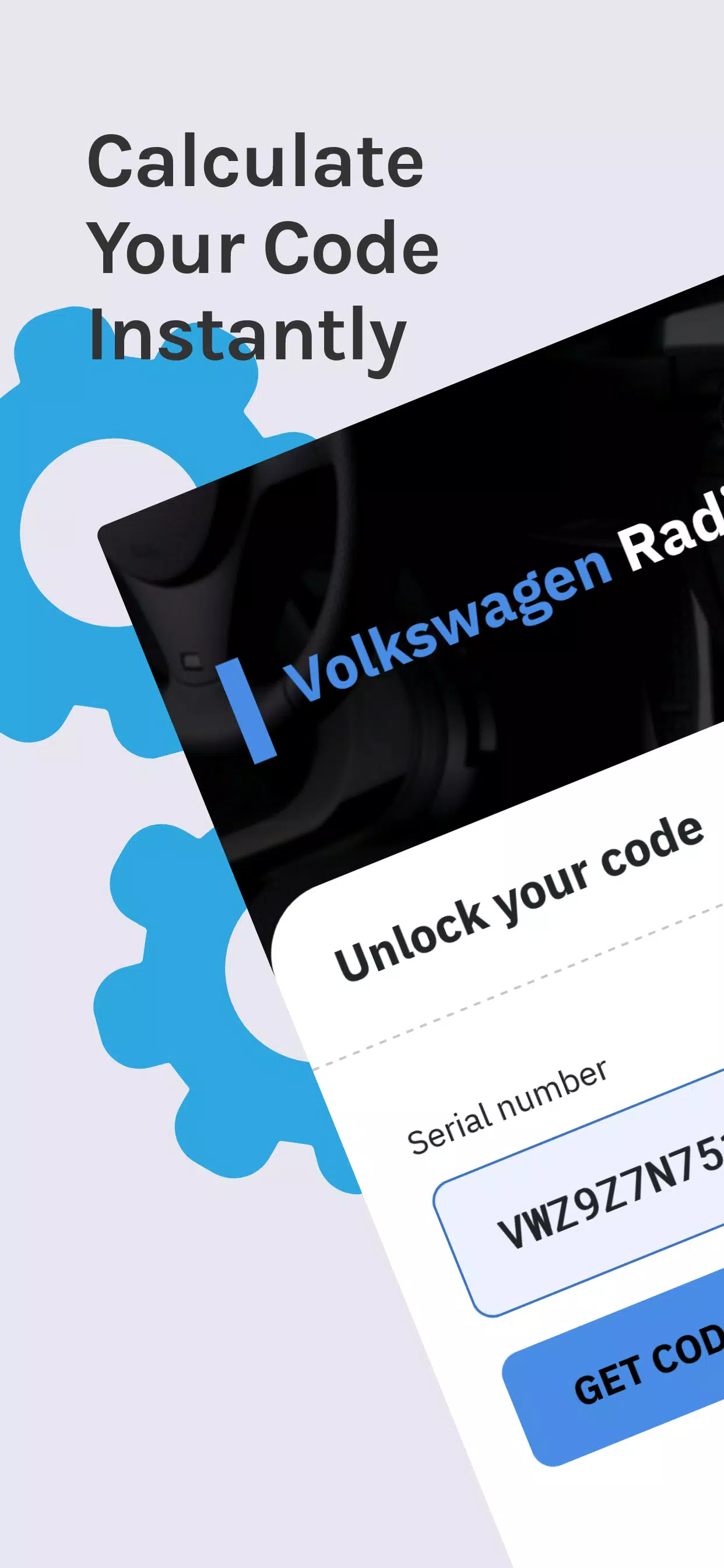 VW Radio Code Generator Captura de tela 0