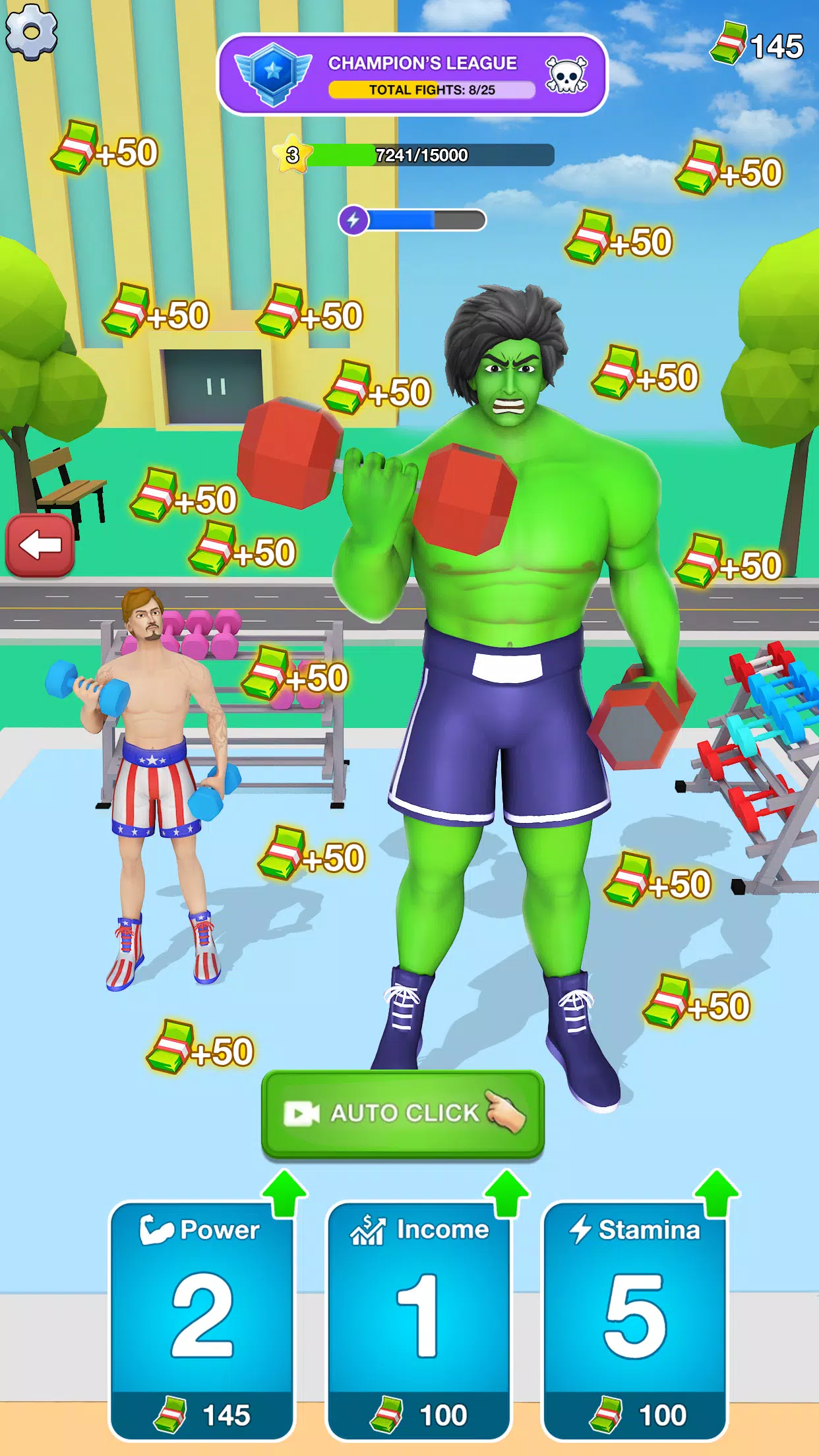 Gym Clicker Hero: Idle Muscles Zrzut ekranu 0