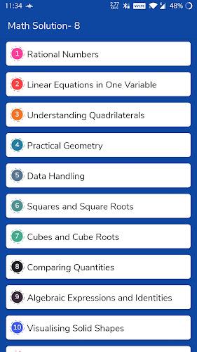 Class 8 Maths Solution NCERT Captura de pantalla 0