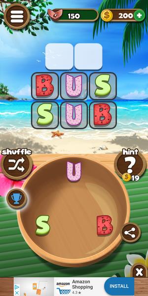 Word Beach: Connect Letters, Fun Word Search Games ภาพหน้าจอ 0