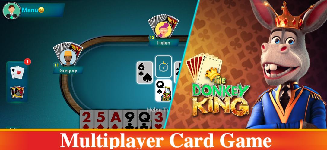 Donkey King: Donkey card game ဖန်သားပြင်ဓာတ်ပုံ 0