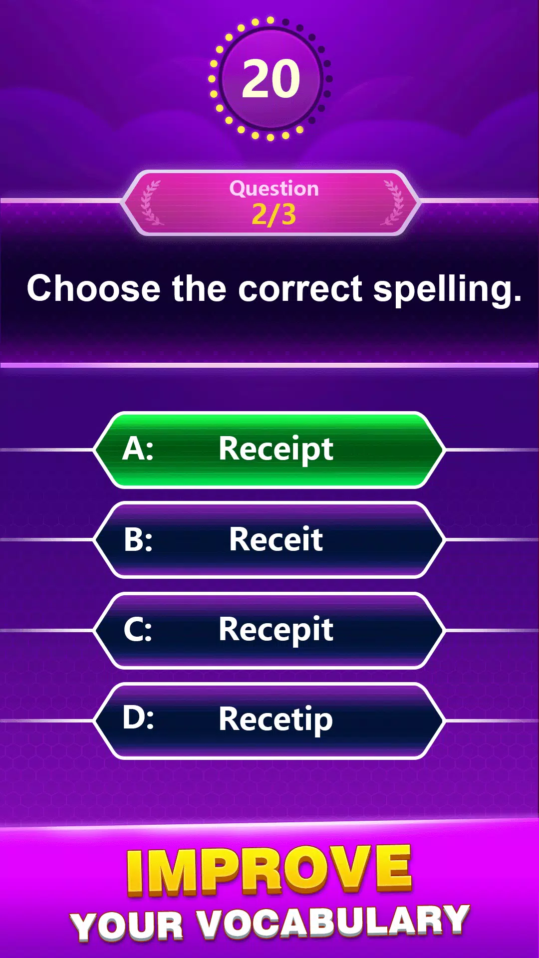 Spelling Quiz - Word Trivia 스크린샷 3