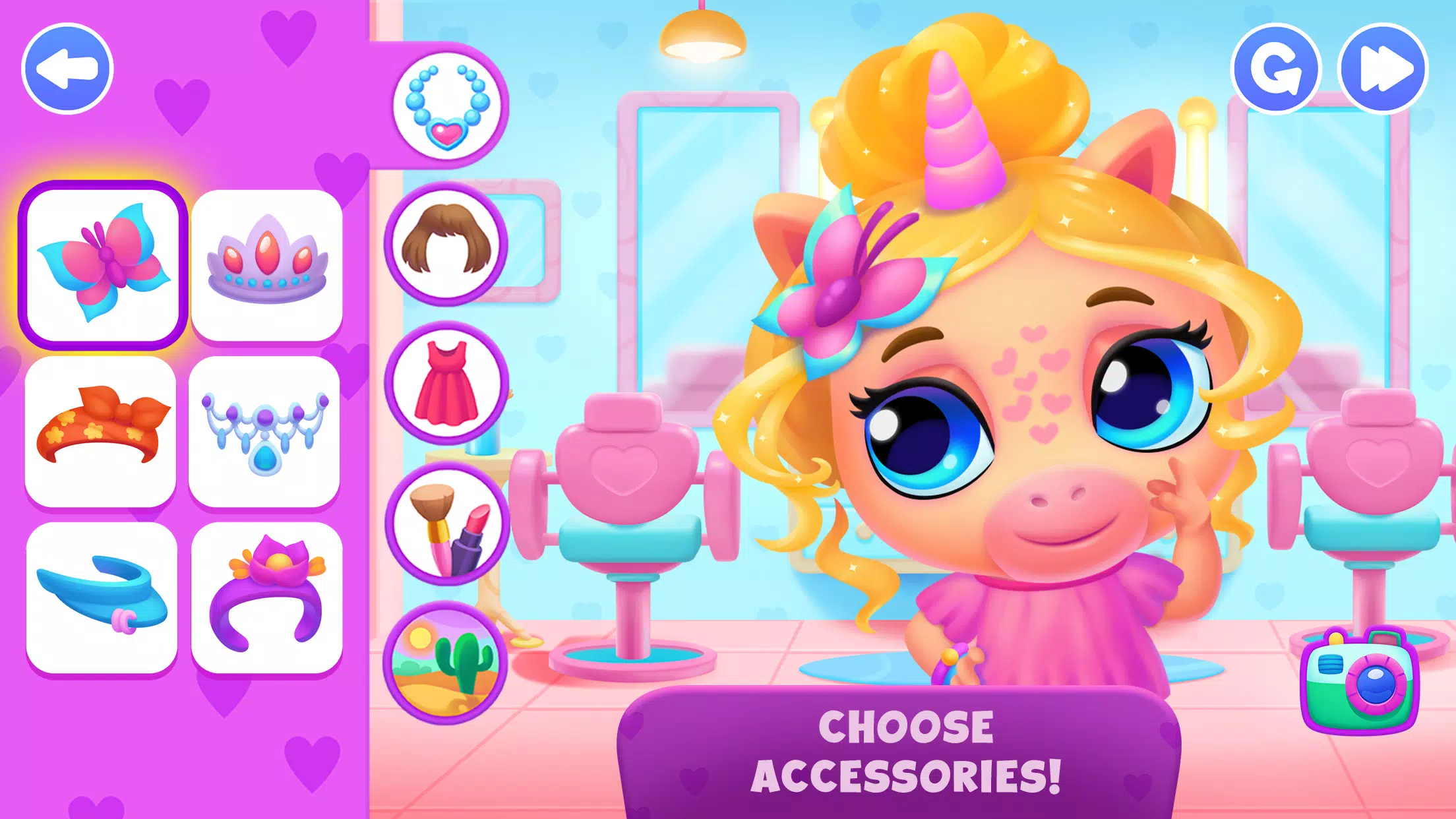 Unicorn Dress up games kids ဖန်သားပြင်ဓာတ်ပုံ 1