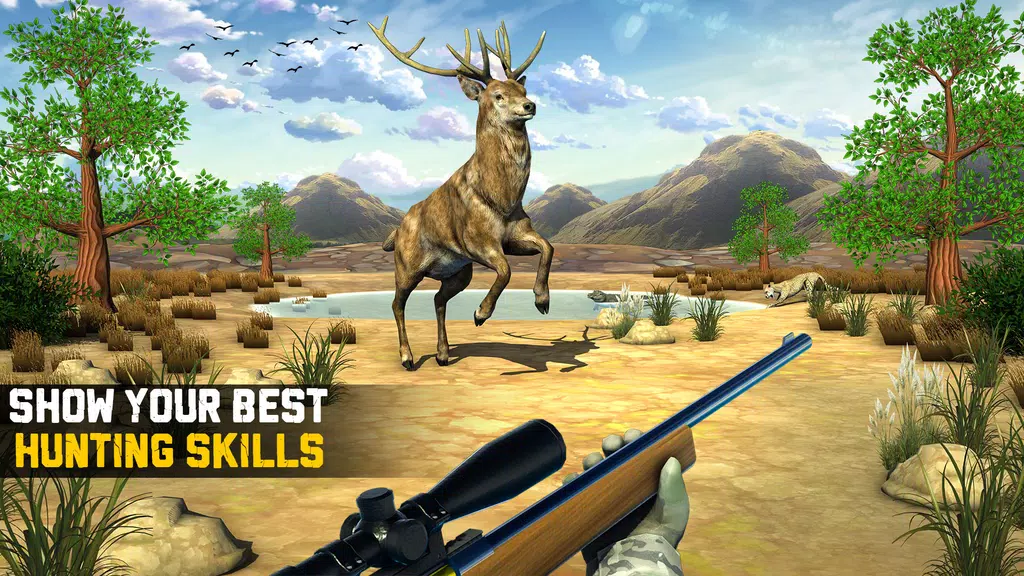 Wild Animal Hunting 3D Offline ဖန်သားပြင်ဓာတ်ပုံ 1