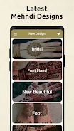 Bridal Mehndi Design App 螢幕截圖 0