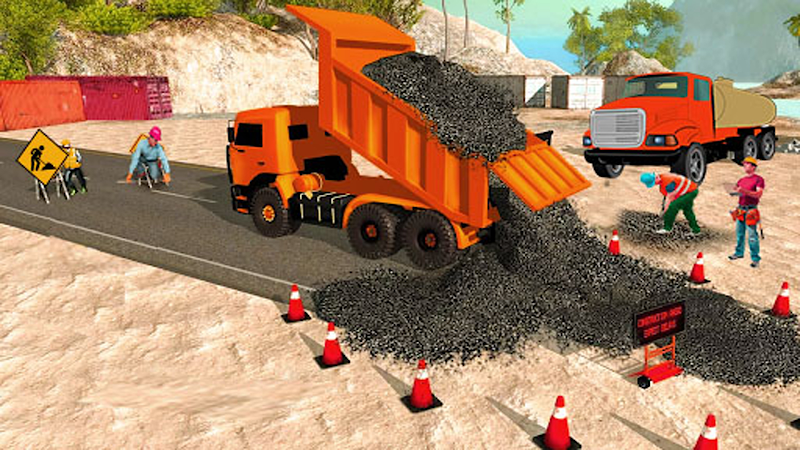 Highway road construction game Screenshot 3