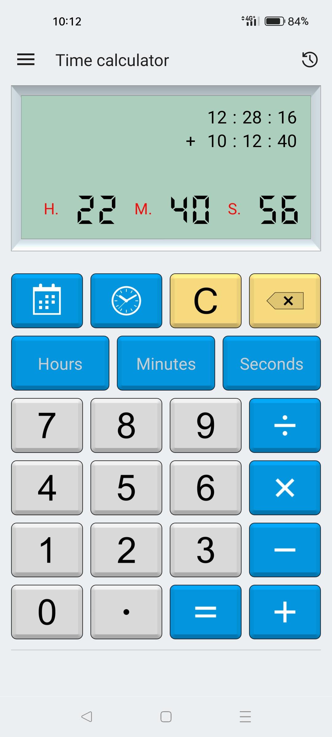 Date & time calculator 스크린샷 2