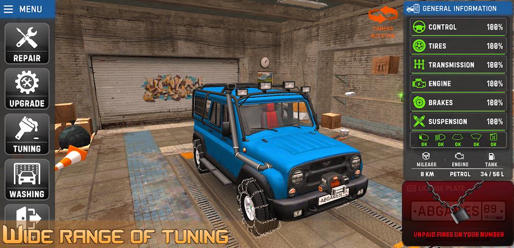 Russian Car Driver UAZ HUNTER Mod ภาพหน้าจอ 2