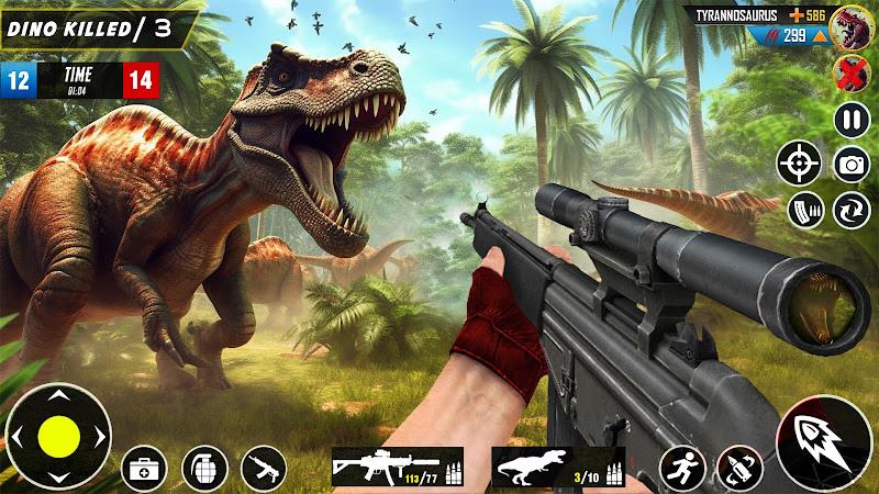 Wild Dinosaur Hunting Game Скриншот 1