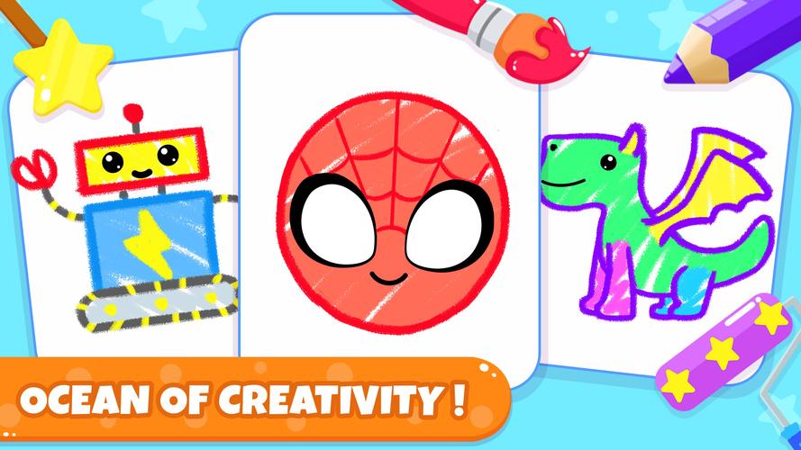 Drawing Games: Paint And Color स्क्रीनशॉट 0