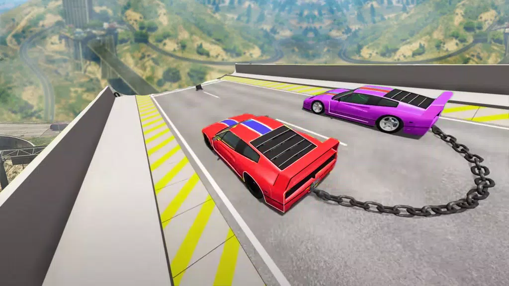 Chained Cars Stunt Racing Game 螢幕截圖 2