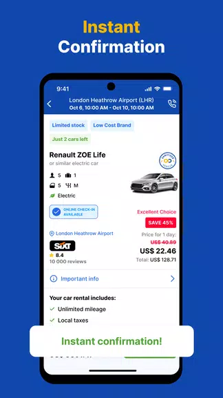EconomyBookings Car Rental 螢幕截圖 2
