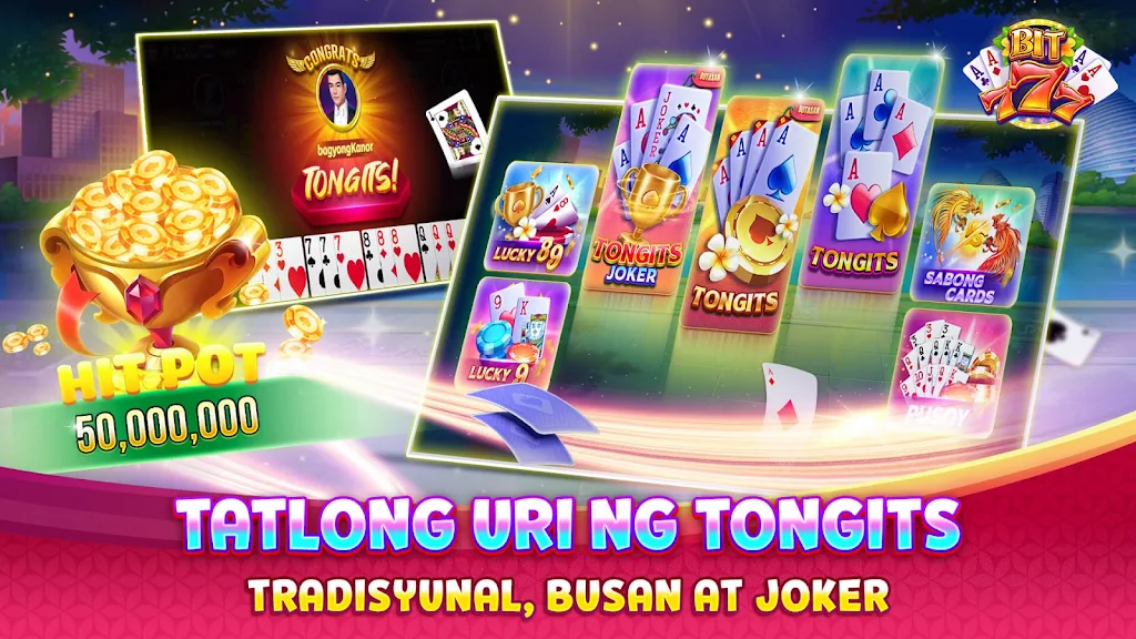 Bit777 - Tongits Pusoy Global 螢幕截圖 3