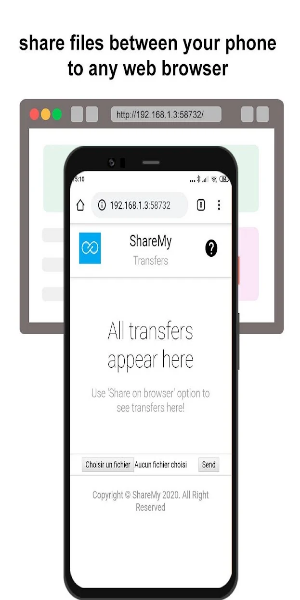 xShare- Transfer & Share files Tangkapan skrin 1