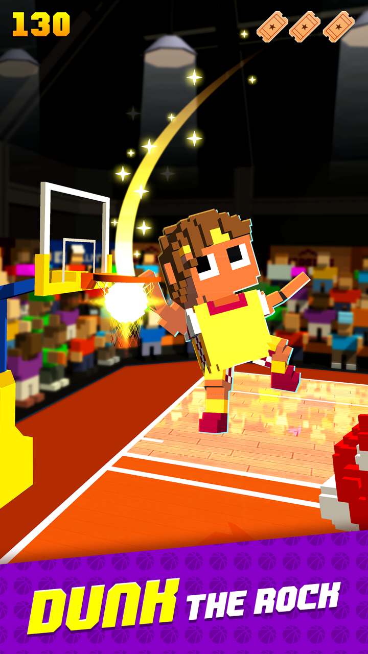 Blocky Basketball FreeStyle Ekran Görüntüsü 2