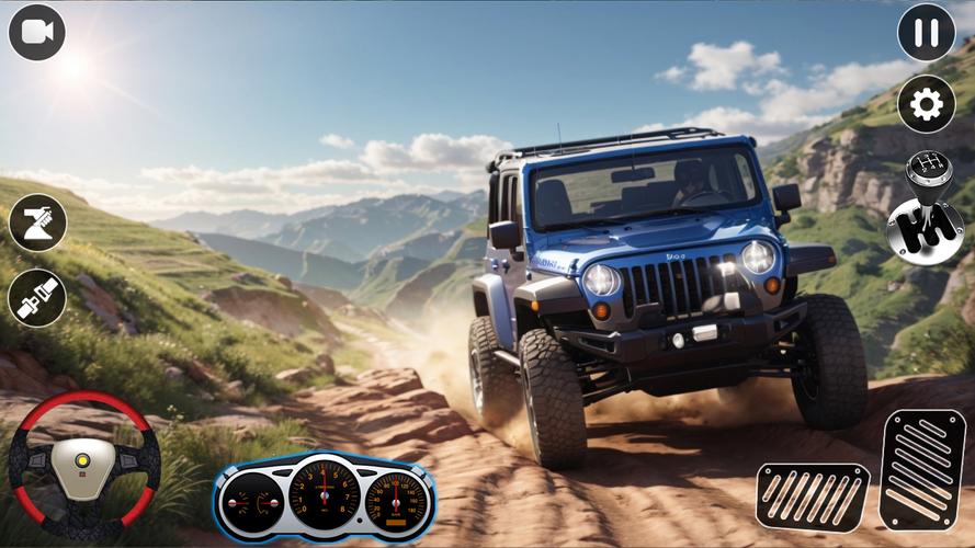 Offroad 4x4 Jeep Driving Games Schermafbeelding 1