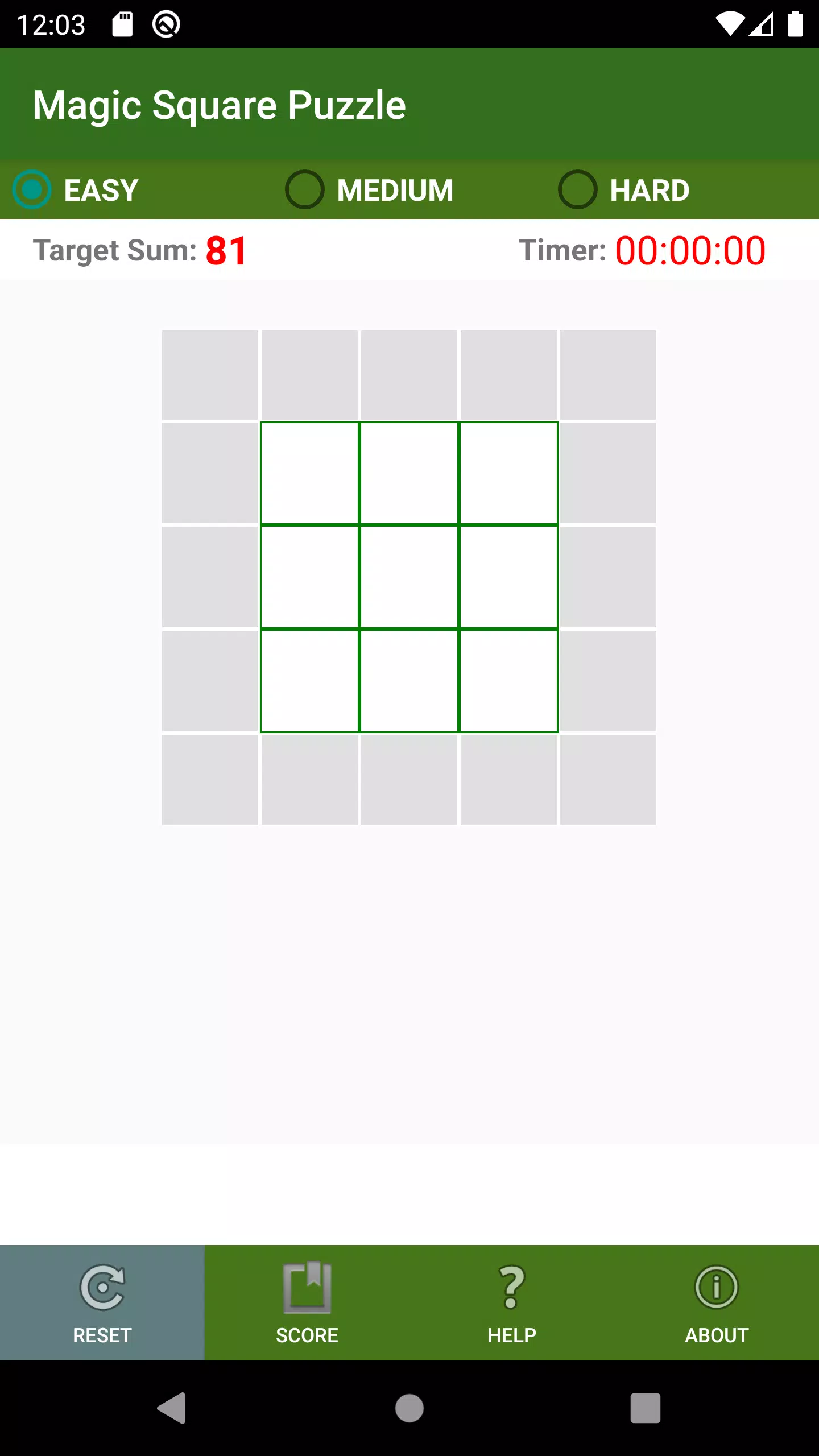 Schermata Magic Square Puzzle 0