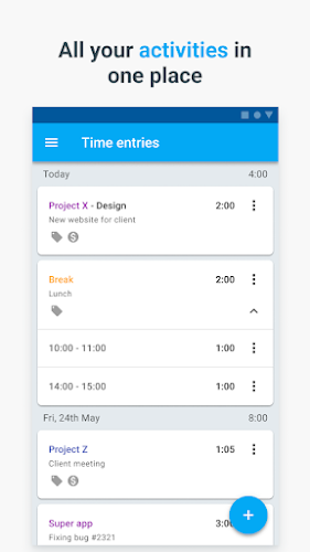 Clockify — Time Tracker Screenshot 0