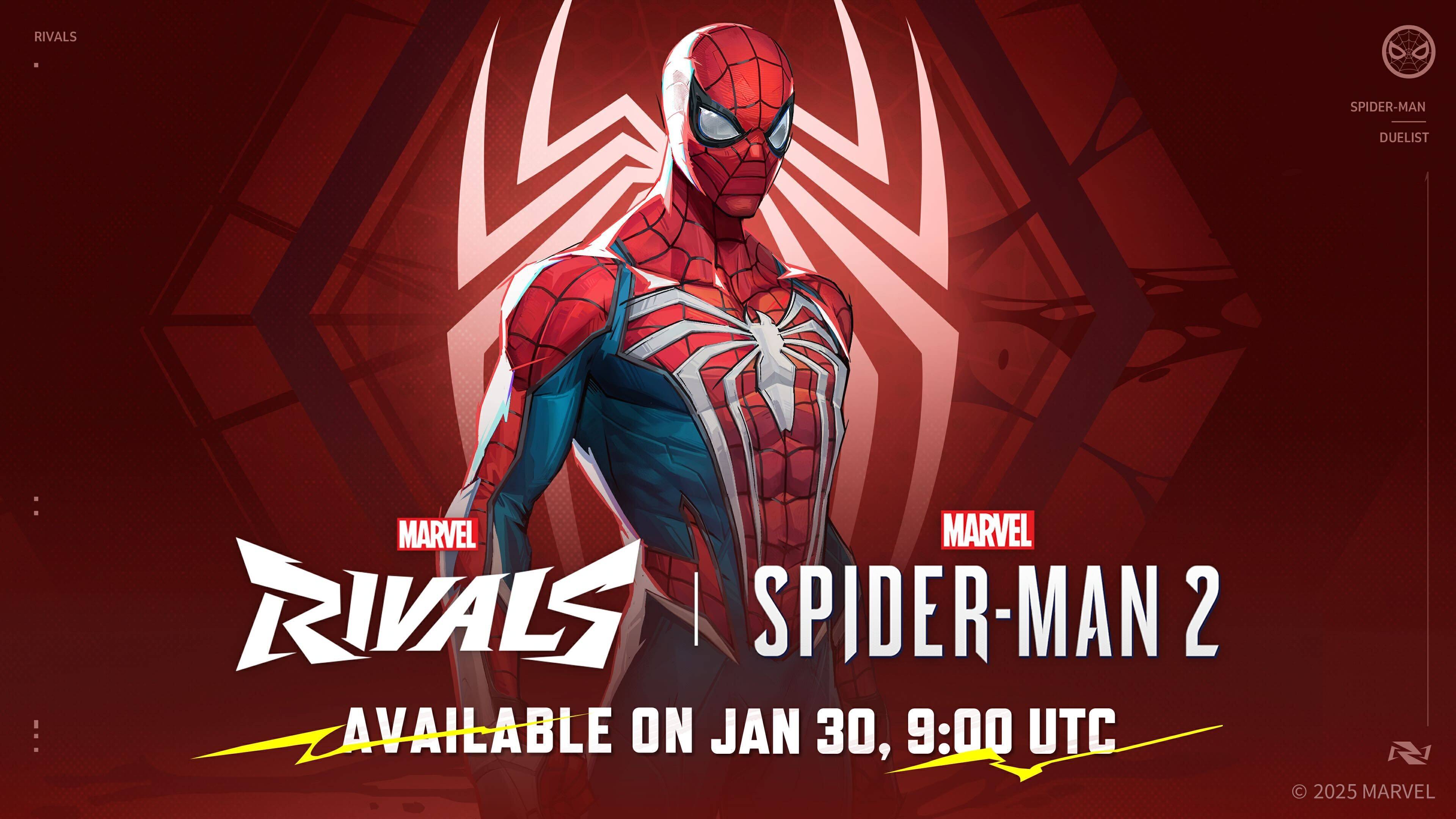 Marvel Rivals : Spider-Man 2 Suit가 이번 달에 도착합니다