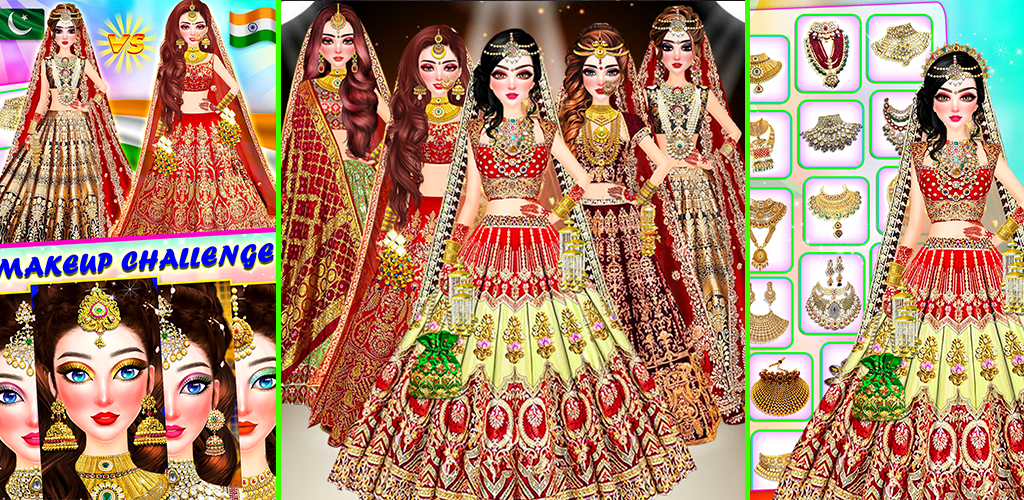 Indian Bride Dress Up Girl Ảnh chụp màn hình 0