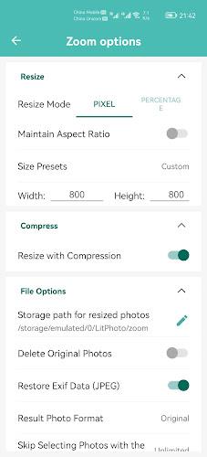 Schermata LitPhoto - Compress & Resize 3