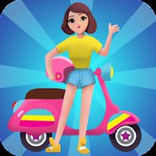 Girls run bike: Real racing