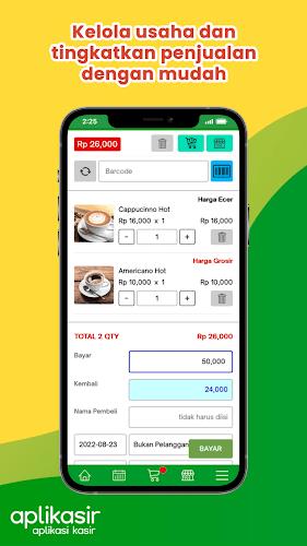 Kasir POS Aplikasir ဖန်သားပြင်ဓာတ်ပုံ 1