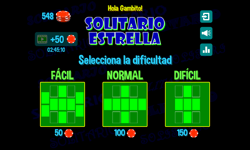 Solitario Estrella 螢幕截圖 2