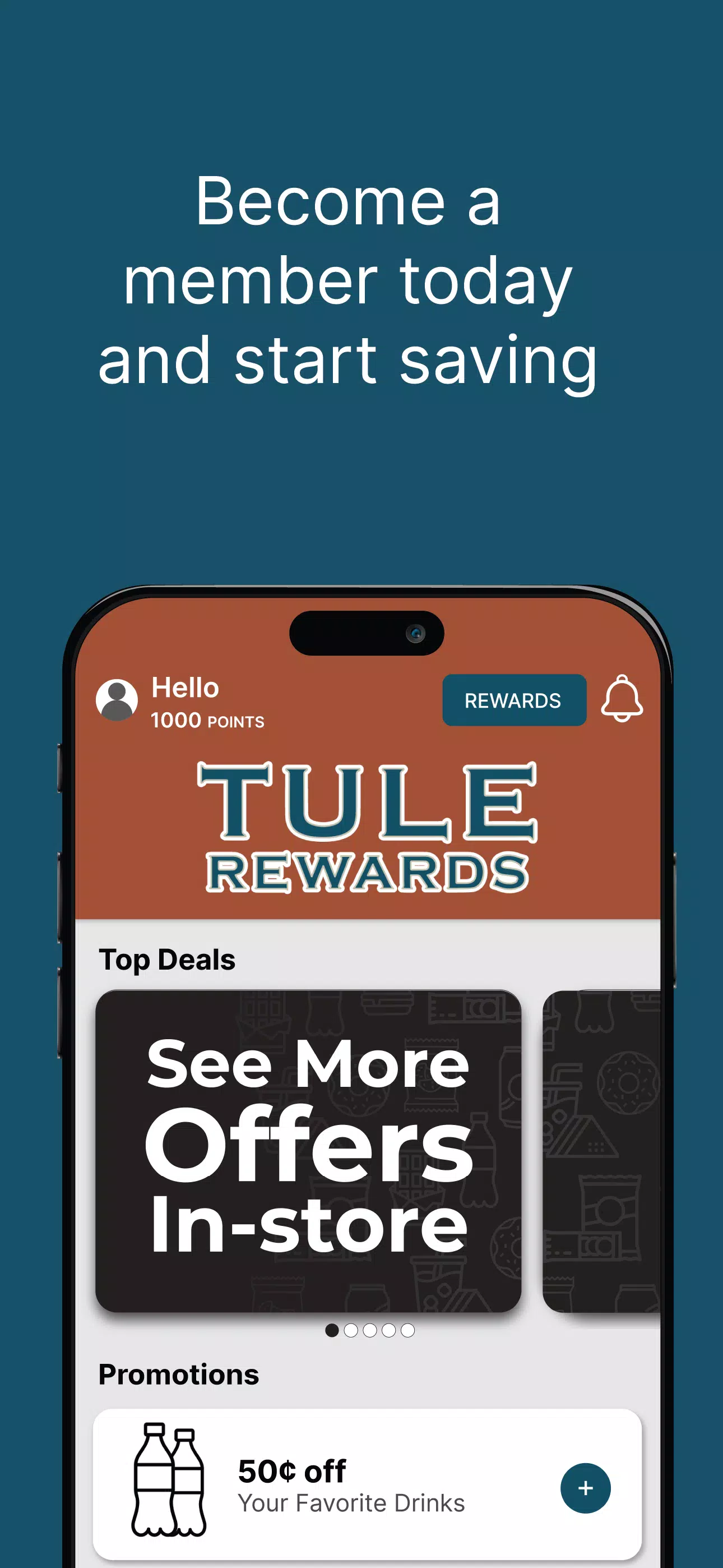 Tule Rewards Schermafbeelding 0