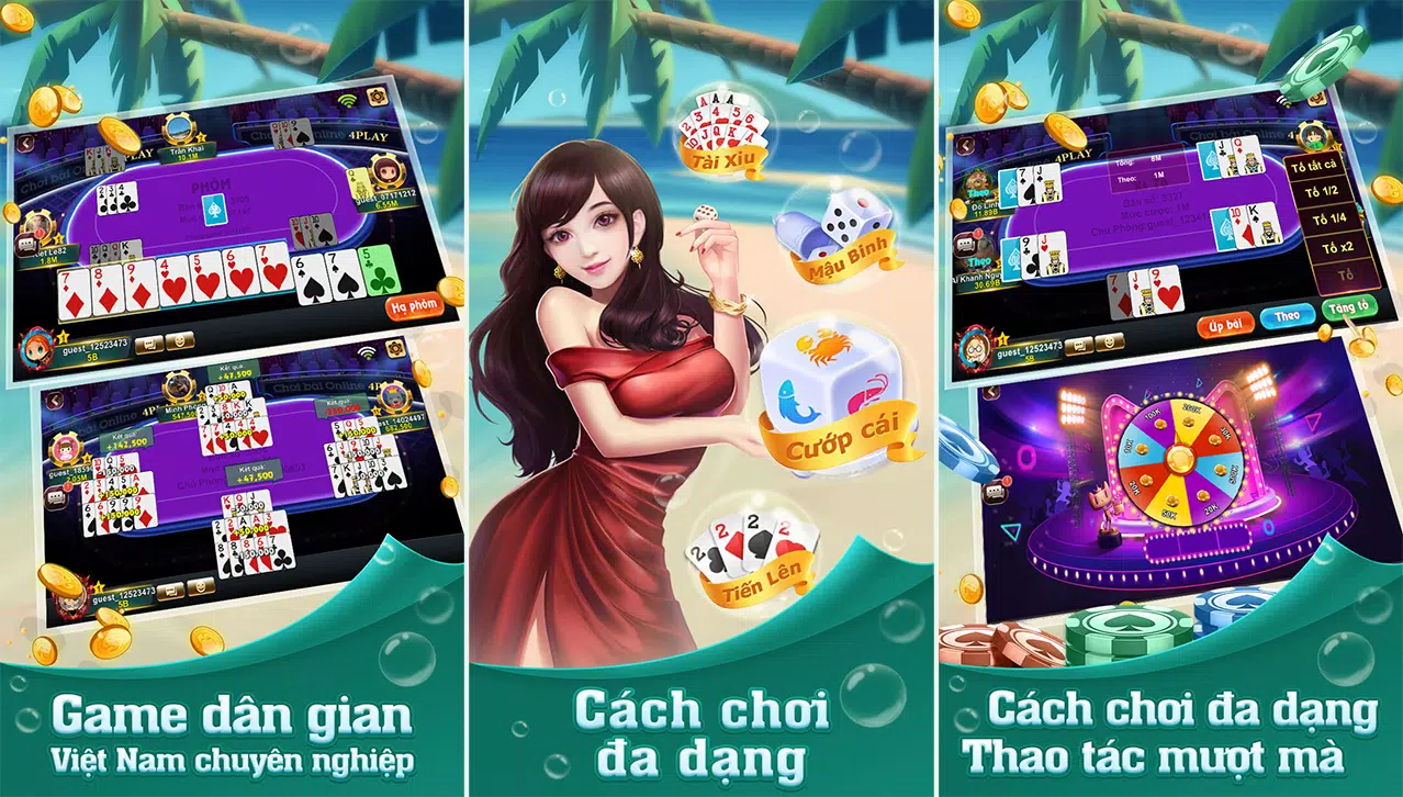 4Play - Tiến Lên Miền Nam Online スクリーンショット 1