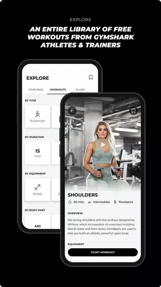 Gymshark Training: Fitness App Zrzut ekranu 1