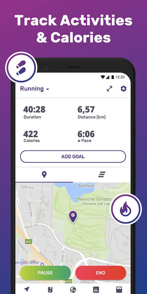 Running Tracker App - FITAPP Screenshot 1