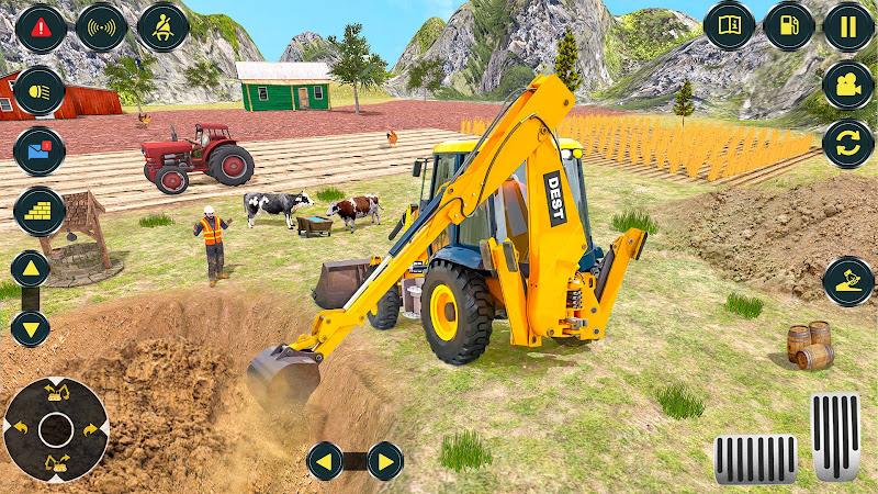 Village Excavator JCB Games Ảnh chụp màn hình 1