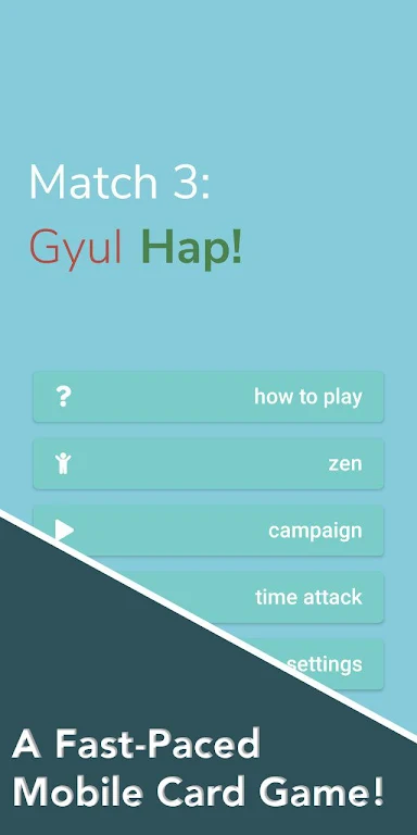 Match 3 Card Game - Gyul Hap ภาพหน้าจอ 0