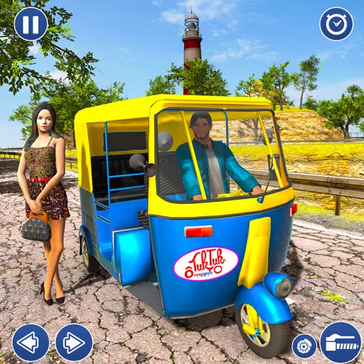 City Taxi Auto Rickshaw Game 螢幕截圖 0