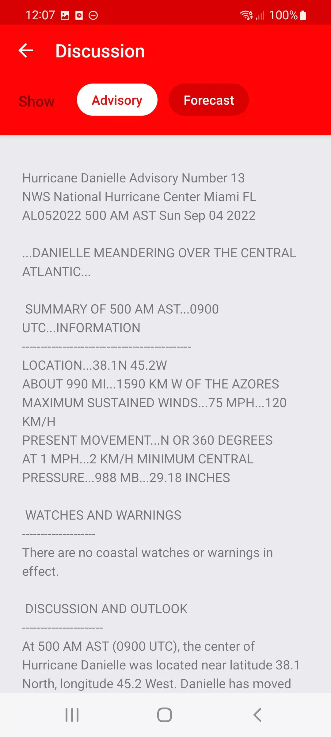 My Hurricane Tracker 스크린샷 3