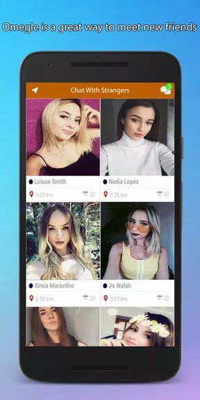 Omegle Video Chat App Capture d'écran 1