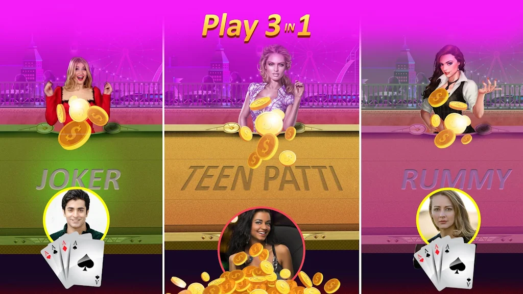 Teen Patti Gold + flash rummy poker callbreak Tangkapan skrin 0