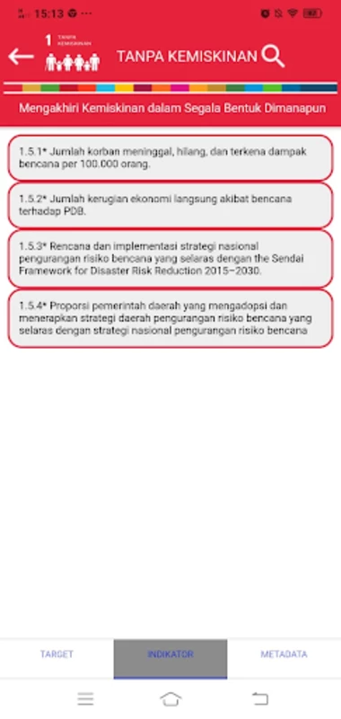 SDG Metadata Indonesia Capture d'écran 0