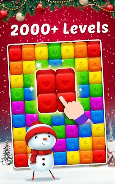 Toy Cubes Pop - Match 3 Game Mod Ekran Görüntüsü 0