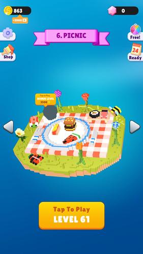 Tap Out 3D: Puzzle Game Captura de tela 1