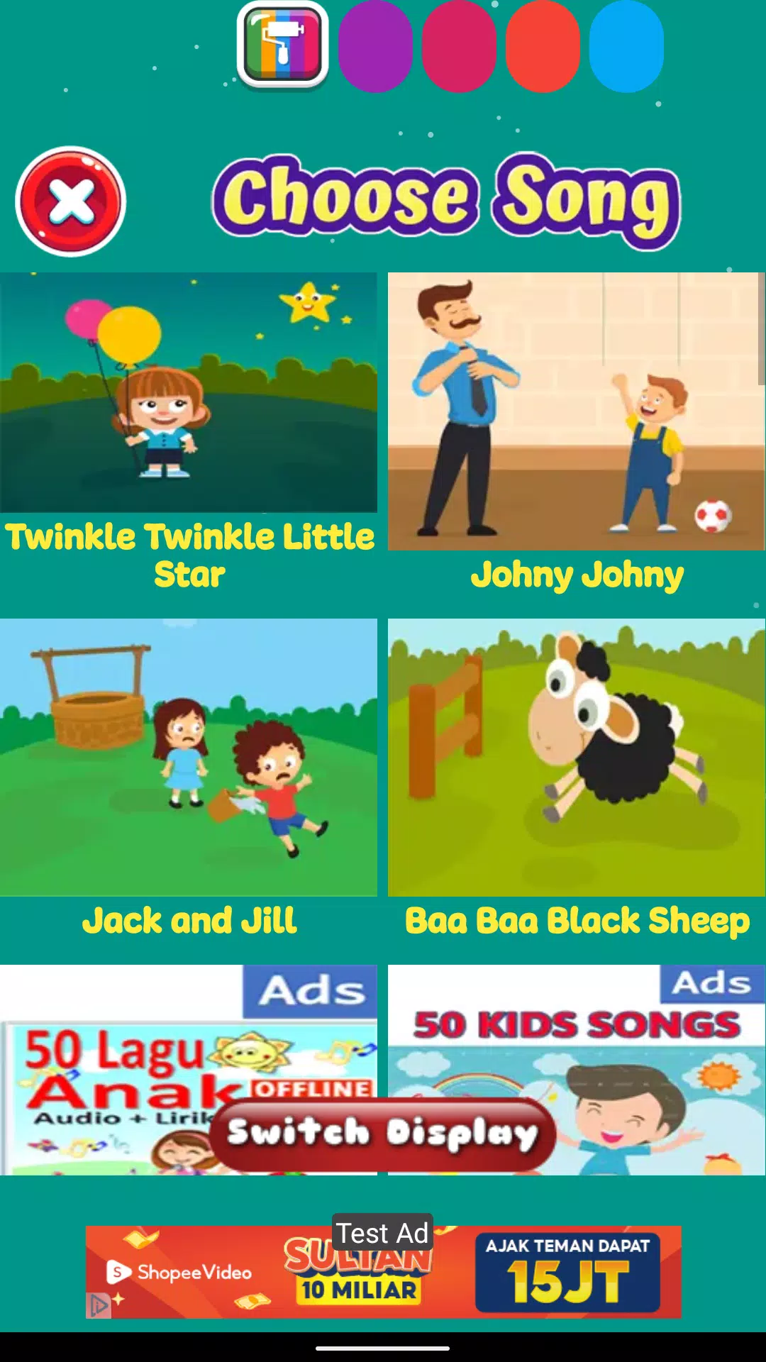 Kids Songs Offline App 스크린샷 0