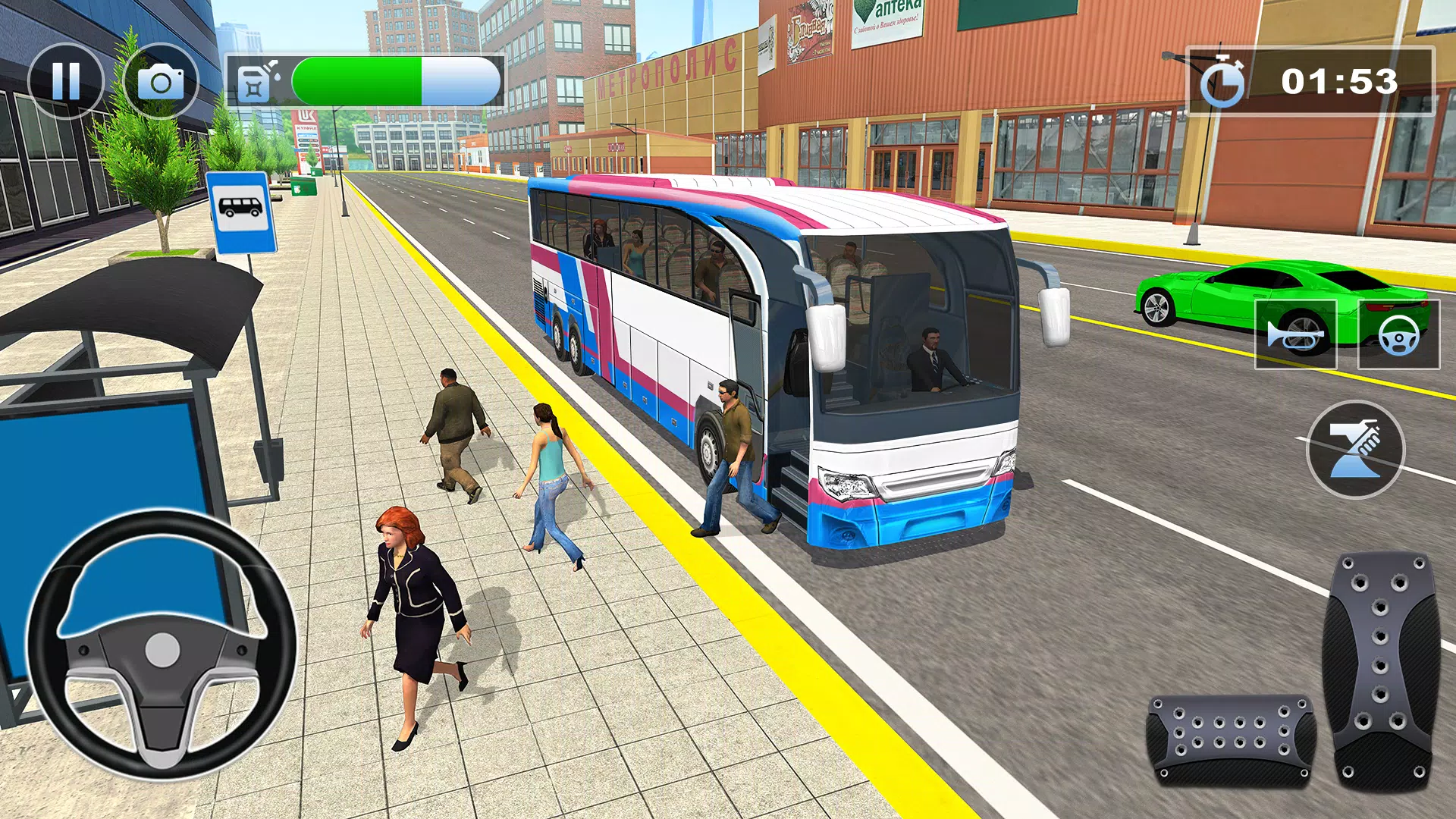 Bus Simulator : 3D Bus Games Screenshot 3