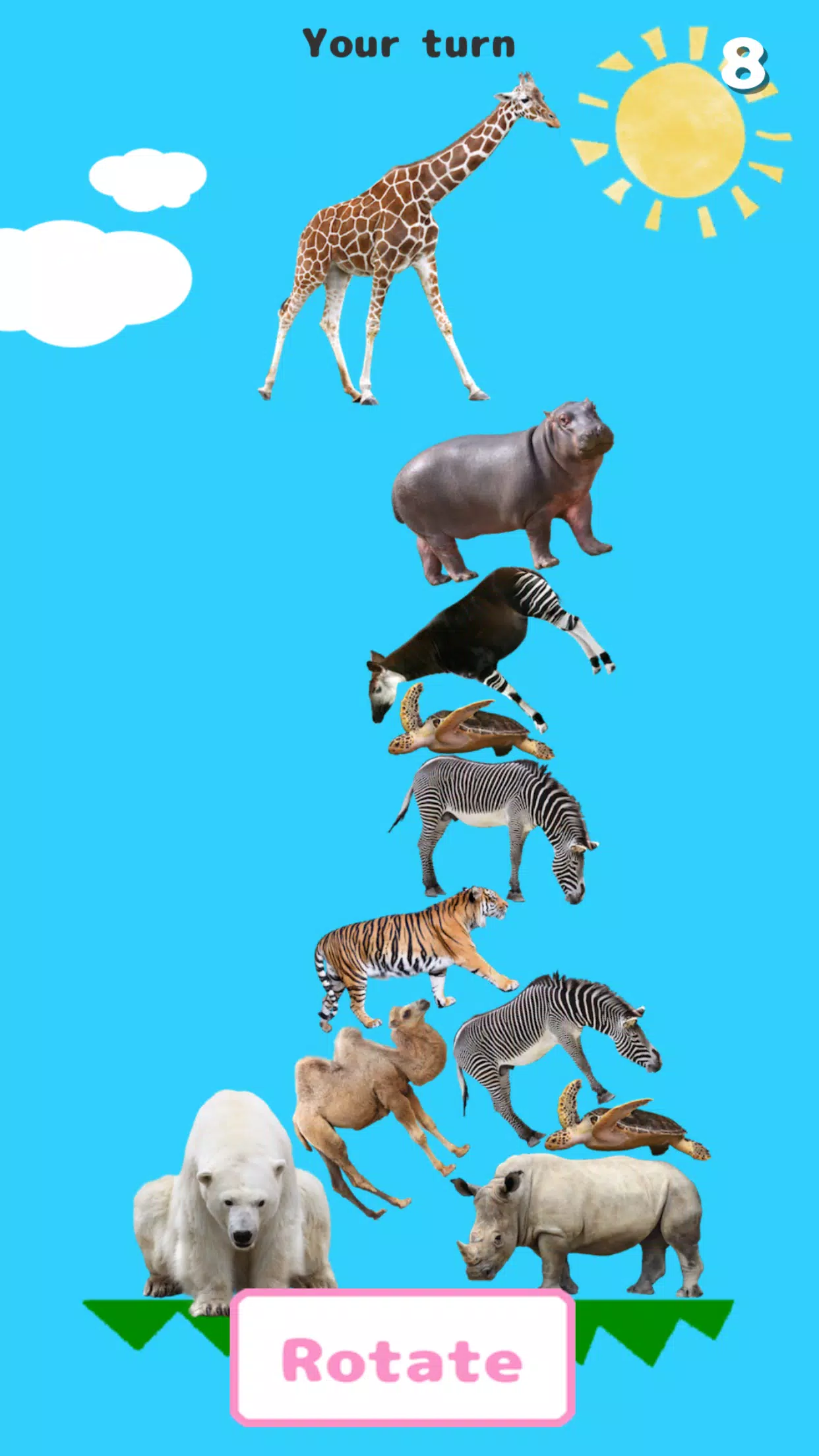 Animal Tower Battle Captura de tela 3