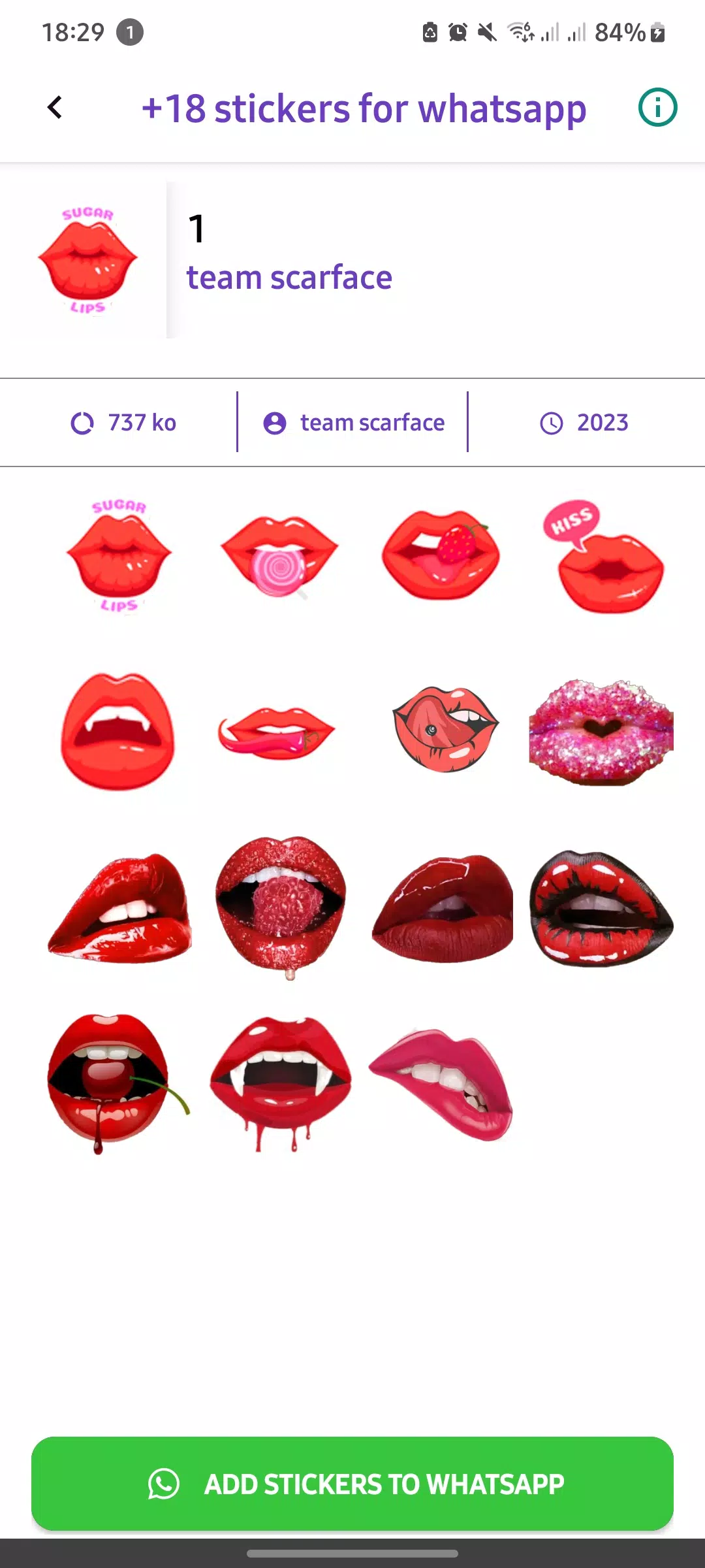 +18 Stickers For WhatsApp 螢幕截圖 0