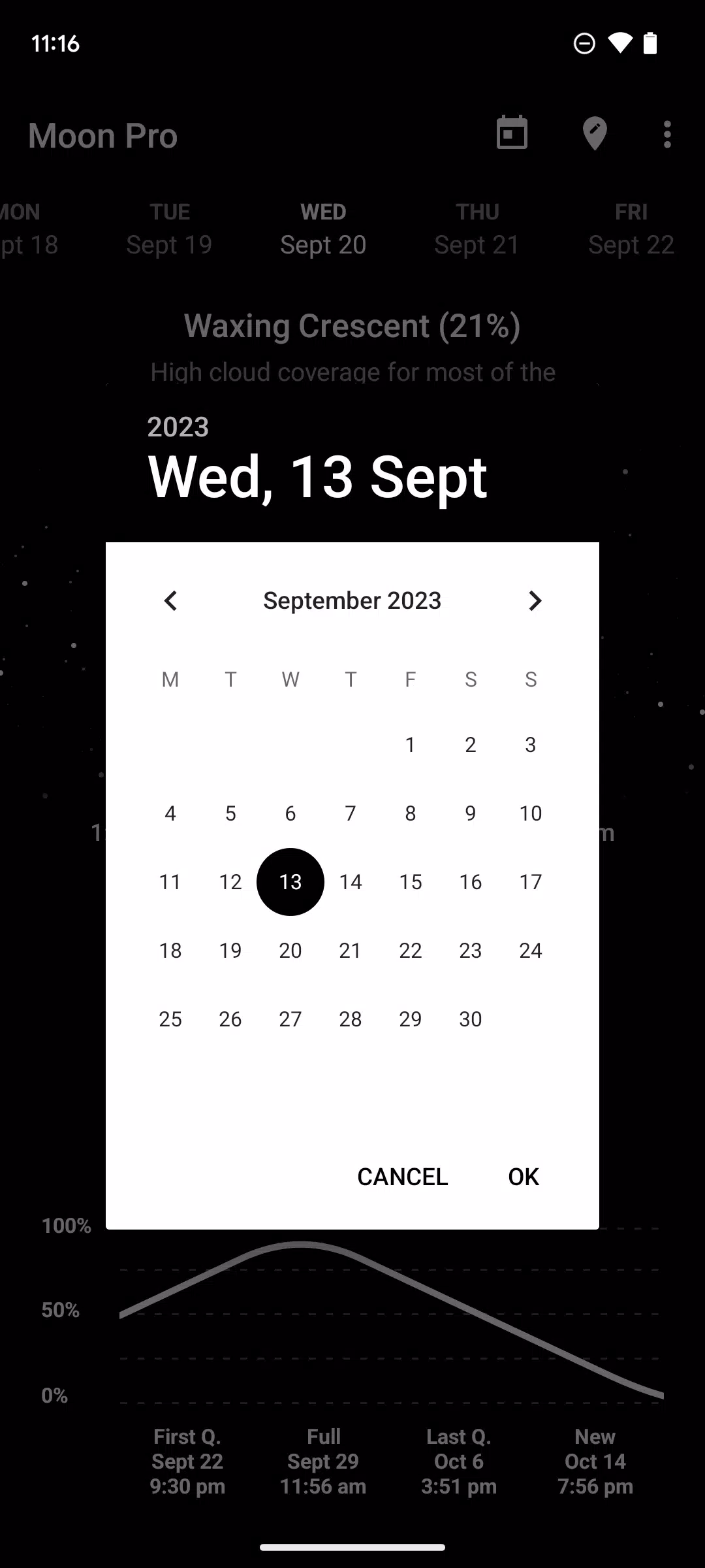 My Moon Phase Zrzut ekranu 2