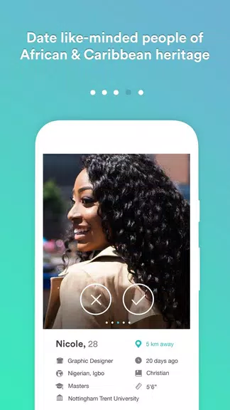 Schermata Africlick - African Black Dating & Networking App 1